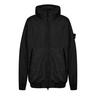 STONE ISLAND Crinkle Reps Jacket Men Softshell Jackets Black V0029 for sale