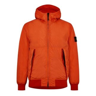 STONE ISLAND Crinkle Reps Jacket Men Softshell Jackets Orange V0037 for sale