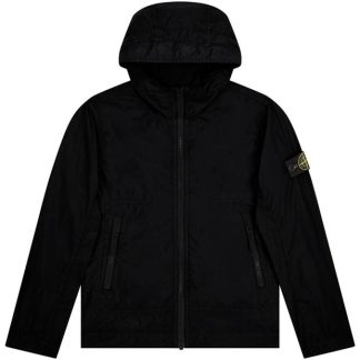 STONE ISLAND Crinkle Reps Lightweight Jacket Kids Puffer Jackets - Lightweight Black V0029 for sale