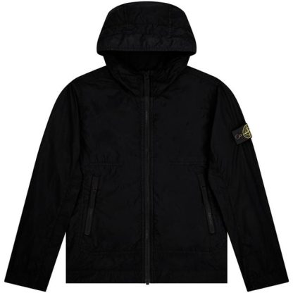 STONE ISLAND Crinkle Reps Lightweight Jacket Kids Puffer Jackets - Lightweight Black V0029 for sale