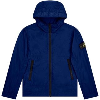 STONE ISLAND Crinkle Reps Lightweight Jacket Kids Puffer Jackets - Lightweight Bluette V0022 for sale