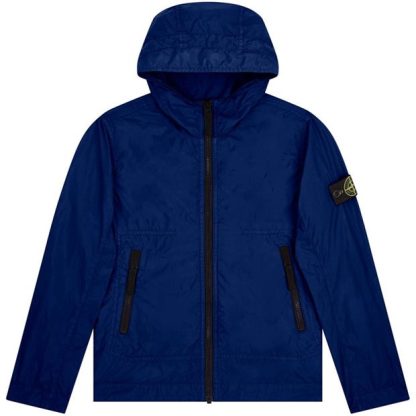 STONE ISLAND Crinkle Reps Lightweight Jacket Kids Puffer Jackets - Lightweight Bluette V0022 for sale