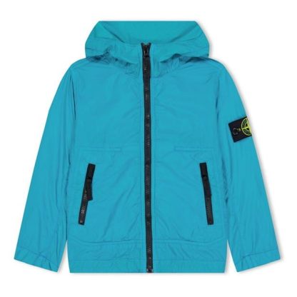 STONE ISLAND Crinkle Reps Lightweight Jacket Kids Puffer Jackets - Lightweight Emerald V0056 for sale