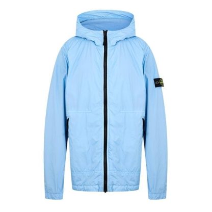 STONE ISLAND Crinkle Reps Lightweight Jacket Kids Puffer Jackets - Lightweight Lt Blue V0040 for sale