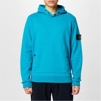 STONE ISLAND Fleece Hoodie Men OTH Hoodies Turchese V0042 for sale