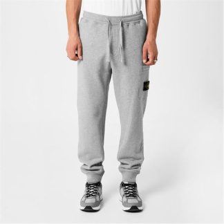 STONE ISLAND Fleece Pants Men Closed Hem Fleece Jogging Bottoms Polvere M V0M64 for sale