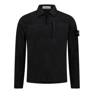 STONE ISLAND Garment Dyed Crinkle Reps Over Shirt Men Overshirts Piombo V0062 for sale