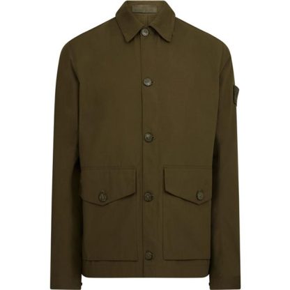 STONE ISLAND Ghost O-Ventile Overshirt Men Overshirts Militaire V0054 for sale