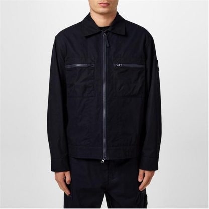 STONE ISLAND Ghost Ventile Jacket Men Overshirts Blue V0020 for sale