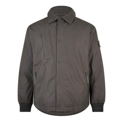 STONE ISLAND Ghost Ventile Real Down Jacket Men Down Jackets Dark Grey V0067 for sale