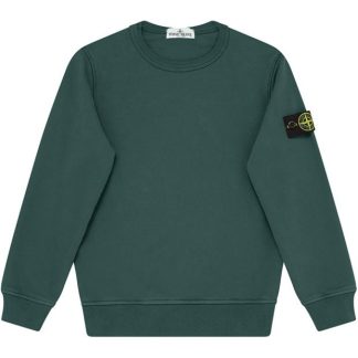 STONE ISLAND Junior Badge Crewneck Kids Crew Sweaters Bttglia V0053 for sale