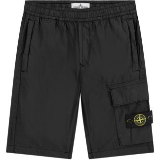 STONE ISLAND Junior Cargo Shorts Kids Cargo Shorts Black V0029 for sale