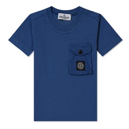 STONE ISLAND Junior Compass T-Shirt Kids Regular Fit T-Shirts Royal V0027 for sale