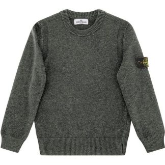 STONE ISLAND Junior Crewneck Knit Kids Knitted Tops Peltro V0063 for sale