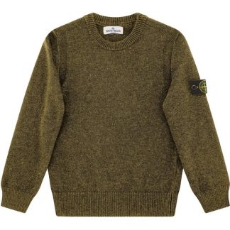 STONE ISLAND Junior Crewneck Knit Kids Knitted Tops Vrd Mltre V0054 for sale