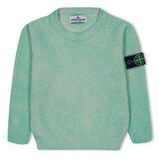 STONE ISLAND Junior Crewneck Knitwear Dust Colour Process Kids Lt Green V0052  for sale