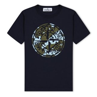 STONE ISLAND Junior Graphic Camo T-Shirt Kids Regular Fit T-Shirts Navy V0020 for sale