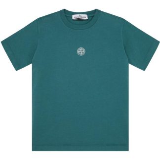 STONE ISLAND Junior Graphic Logo T-Shirt Kids Regular Fit T-Shirts Bt Green V0053 for sale