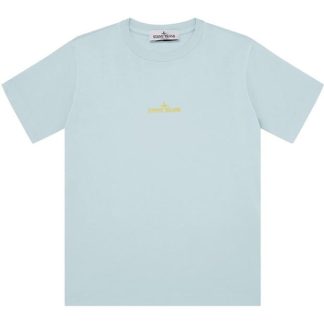 STONE ISLAND Junior Graphic T-Shirt Kids Regular Fit T-Shirts Cielo V0041 for sale