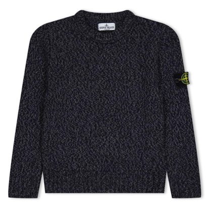 STONE ISLAND Junior Knitwear Kids Jumpers Blue Grey V0063 for sale