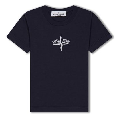 STONE ISLAND Junior Logo Tshirt Kids Navy V0020  for sale