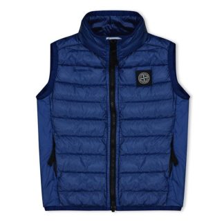 STONE ISLAND Junior Loom Gilet Kids Gilets - Lightweight Bluette V0022 for sale