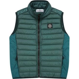 STONE ISLAND Junior Loom Gilet Kids Gilets - Lightweight Green V0053 for sale