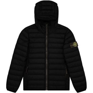 STONE ISLAND Junior Loom Woven Jacket Kids Puffer Jackets - Lightweight Nero V0029 for sale