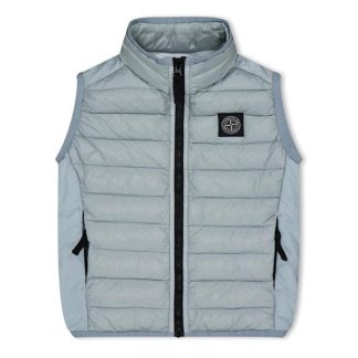 STONE ISLAND Junior Loom Woven Kids Gilets - Heavyweight Perla V0061 for sale