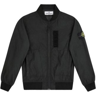 STONE ISLAND Junior Nylon Metal Bomber Jacket Kids Bomber Jackets - Midweight Black V0029 for sale