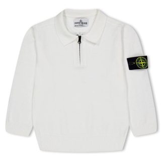 STONE ISLAND Junior Polo Knit Kids Jumpers White V0001 for sale