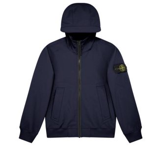 STONE ISLAND Junior Soft Shell Jacket Kids Softshell Jackets Navy V0020 for sale