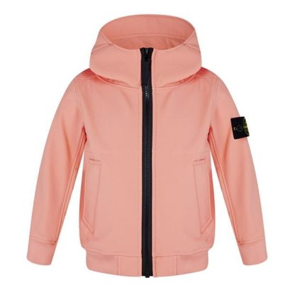 STONE ISLAND Junior Soft Shell Jacket Kids Softshell Jackets Salmon V0081 for sale