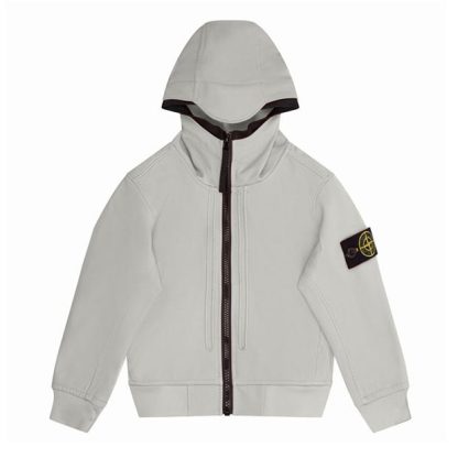 STONE ISLAND Junior Softshell Hooded Jacket Kids Softshell Jackets Perla V0061 for sale