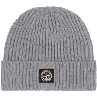 STONE ISLAND Junior Wool Beanie Unisex Beanies Grey Mel V0M67 for sale