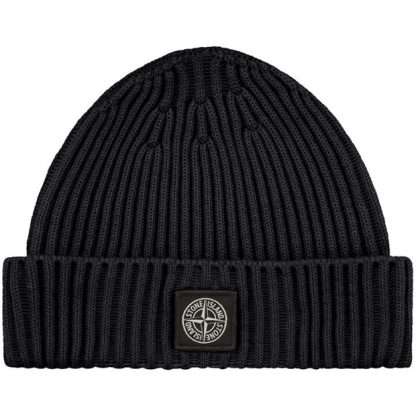 STONE ISLAND Junior Wool Beanie Unisex Beanies Navy V0020 for sale