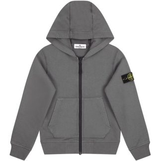 STONE ISLAND Junior Zip Sweatshirt Kids Zip Hoodies Grey V0M64 for sale