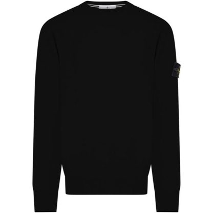 STONE ISLAND Light Wool Knitwear Men Jumpers Nero A0029 for sale