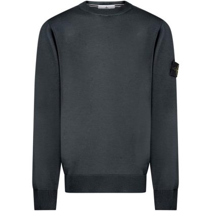 STONE ISLAND Light Wool Knitwear Men Jumpers Piombo V0062 for sale