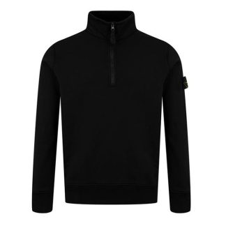 STONE ISLAND Lightweight Fleece quarter Zip Men 1/4 Zip Fleece Tops Nero A0029 for sale