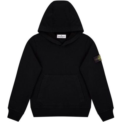 STONE ISLAND Lightweight Hoodie Junior Kids OTH Hoodies Black V0029 for sale