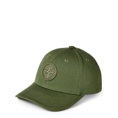 STONE ISLAND Logo Badge Cap Junior Kids Baseball Caps Olive V0058 for sale