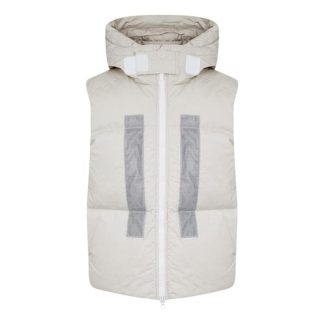 STONE ISLAND MARINA Hooded Down Gilet Men Gilets - Lightweight Stucco V0097 for sale