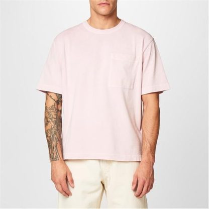 STONE ISLAND MARINA Marina Tshirt Men Regular Fit T-Shirts Pink V0180 for sale