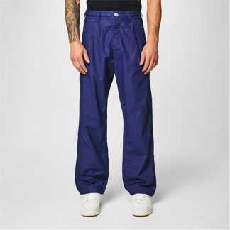 STONE ISLAND MARINA Pleated Canvas Trousers Men Royal V0027  for sale