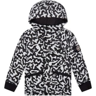 STONE ISLAND Nylon Metal Camo Parka Kids Black V0029  for sale