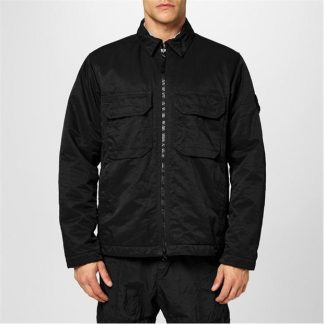 STONE ISLAND Nylon Metal Overshirt Men Overshirts Black V0029 for sale