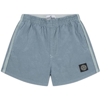 STONE ISLAND Nylon Metal Swimshorts Kids Swim Shorts Azzuro V0040 for sale