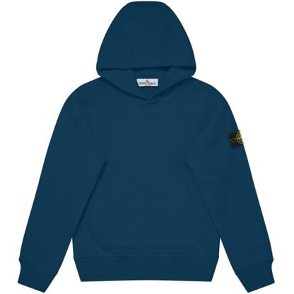 STONE ISLAND Over The Head Sweatshirt Kids OTH Hoodies Bluette V0022 for sale