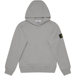 STONE ISLAND Over The Head Sweatshirt Kids OTH Hoodies Grey Mel V0M64 for sale